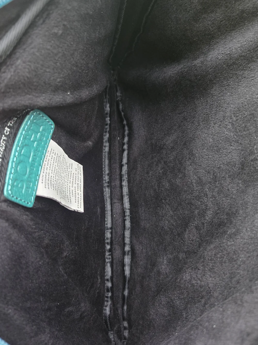 Teal Pebbled Leather Laptope/Work Bag - Picture 10 of 10